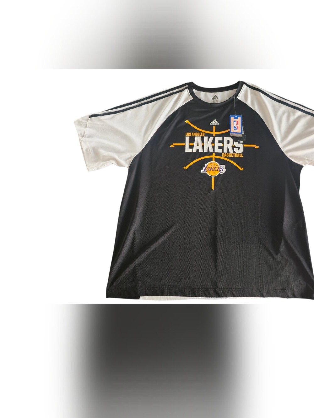 Adidas NBA Los Angeles Lakers Men's Shirt Size XXL Black White